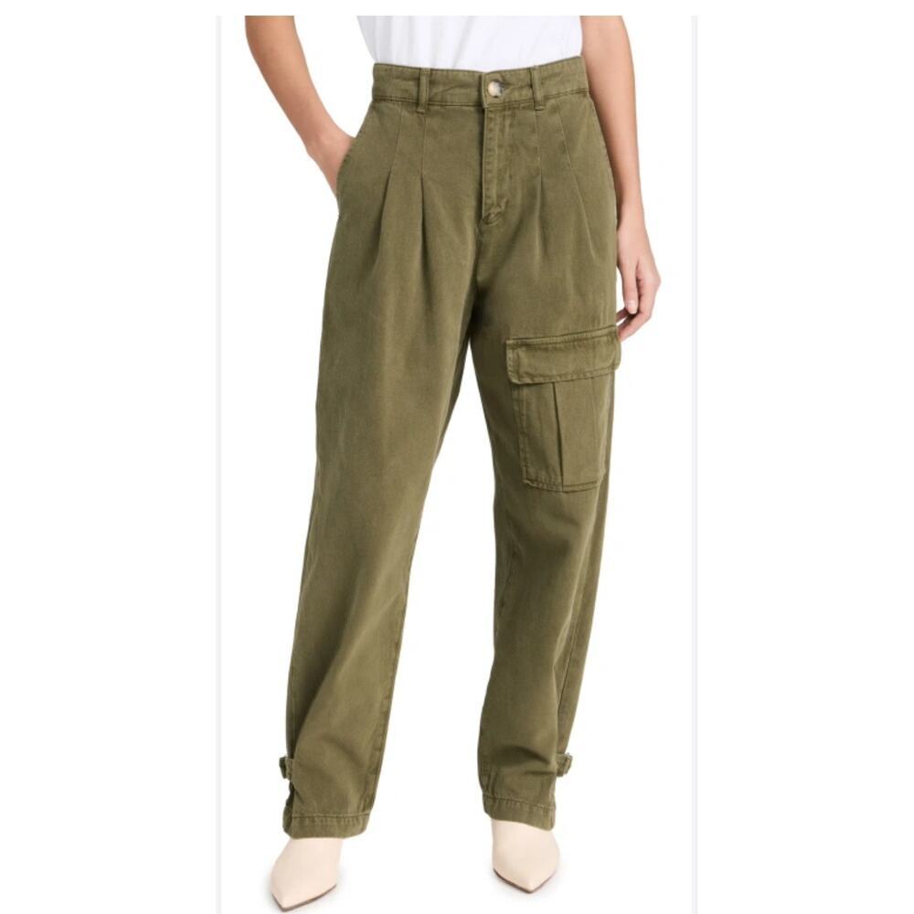ba&sh maroon pants khaki size 36 NWT
